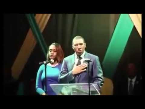 Prime Minister of Jamaica praying and repenting and seeking mercy from the Lord Jesus Christ