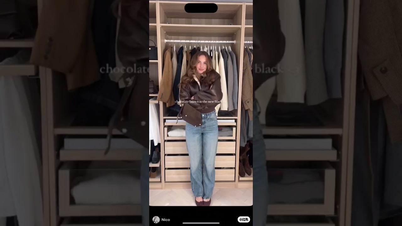 Chocolate brown is the new black! ✨ #glamtutorial #clothing #design #style #styleinspo #fashion