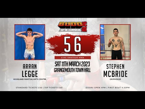 Fight 11 - Arran Legge v Stephen McBride