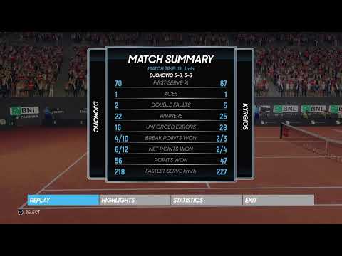 THE 2023 ATP MASTERS 1000 MENS SINGLES SEMI FINALS MATCH 6  1# NOVAK DJOKOVIC VS 4 # NICK KYRGIOS