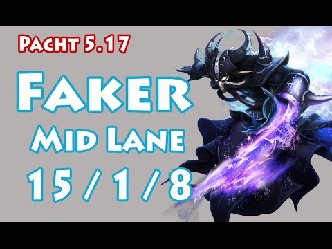 SKT T1 Faker Kassadin vs Twisted Fate - Mid Lane 5.17 - KR Challenger SoloQ