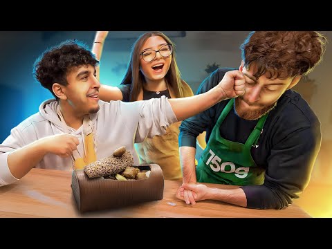 ON A CUISINÉ LA PIRE BÛCHE DE NOËL (J'ai tout mangé) avec BYILHAN et HELYDIA