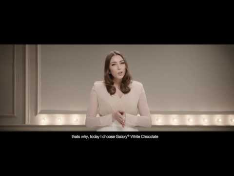 Meet Galaxy® White Chocolate. Meet Daniella Rahme.