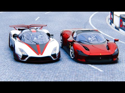2022 SSC Tuatara Aggressor vs Ferrari Daytona SP3 at Highlands
