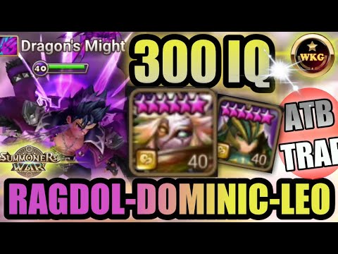 TRAP ATTACK BAR USING RAGDOLL LEO TO ONE SHOT BY DOMINIC - Summoners War