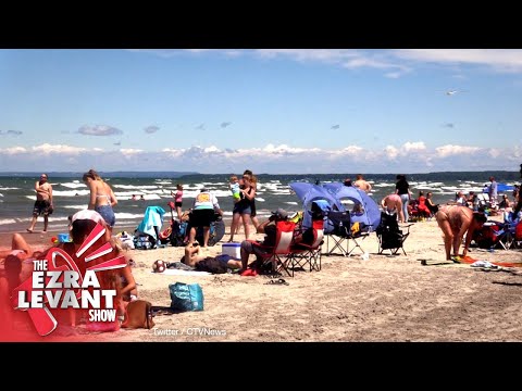 Busy beach in Canada labeled “human behaviour at its worst” — really?