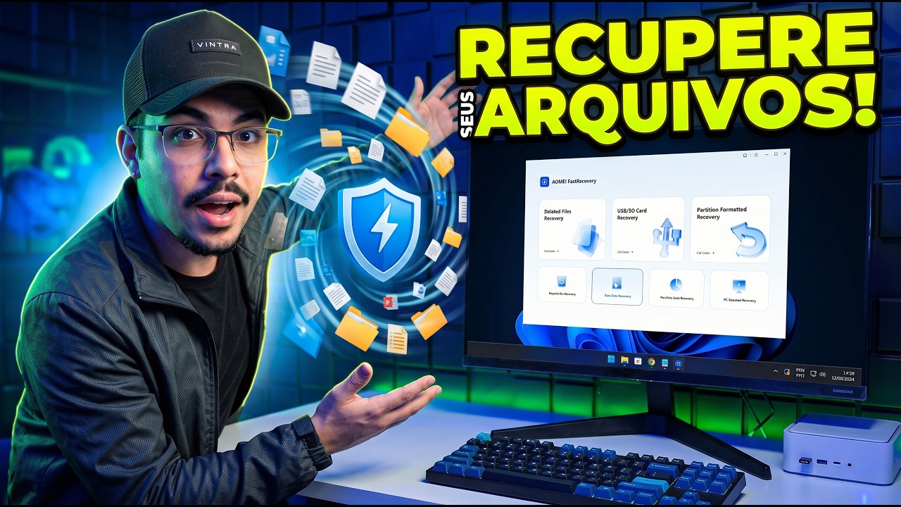 APAGOU Sem Querer? 😱 Como Recuperar QUALQUER Arquivo Apagado no Windows com AOMEI FastRecovery!