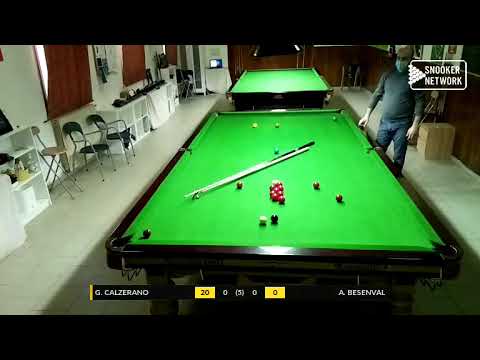 TUSCANY SNOOKER ACADEMY - REG. FIBIS TOSCANA CAT. B 2020/21 - G. CALZERANO vs A. BESENVAL