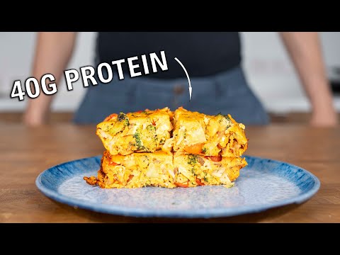 The BEST High Protein Egg Breakfast I've ever made (Frittata)