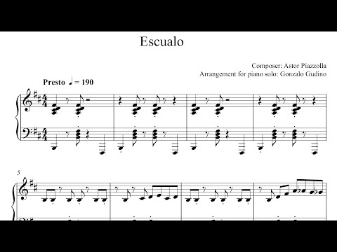 Escualo Piano Performance Video