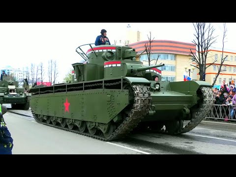 RESTORED WWII TANKS IN MOTION / T-28, T-35, T-26, KV-1, BT-7, IS-2, IS-3, T-34, SU-76, ISU-152...