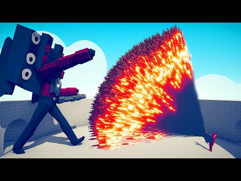 GIANT SPEAKERMAN TITAN vs EVERY TRIO GODS - Totally Accurate Battle Simulator TABS