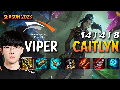HLE Viper CAITLYN vs VARUS ADC - Patch 13.23 KR Ranked