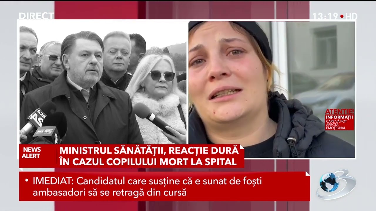 Ministrul Sănătății, reacție dură în cazul tânărului mort la spital