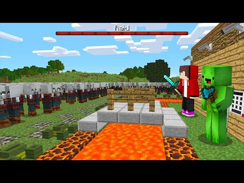 Pillagers vs The Most Secure House - Minecraft