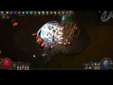 Path Of Exile [3.8] Windripper Burning Arrow VS T16 Guardian Alpha I No HH,No Barrage (Just A test))