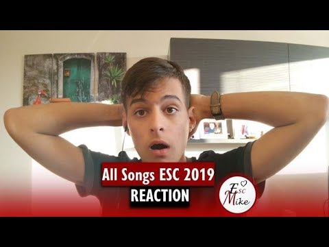 Eurovision 2019 - REACTION TO ALL THE 41 SONGS By Alex