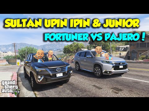 SULTAN UPIN IPIN PAJERO VS FORTUNER SPORTS CAR RACING - GTA V MOD UPIN IPIN SPECIAL EPISODE