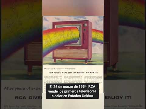¿Cuándo salieron los primeros televisores a color? #sabiasque #television #tv #losabias #color