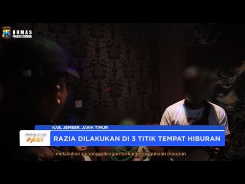 POLRES JEMBER RAZIA TEMPAT HIBURAN MALAM