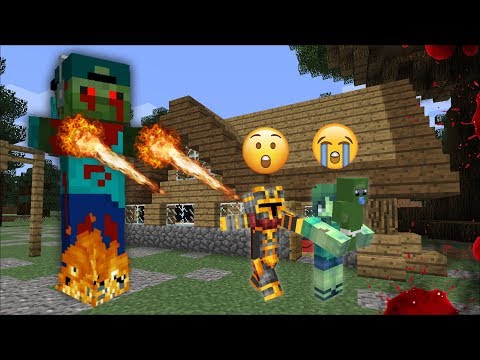 ZOMBIE MARK TURNS EVIL TO DESTROY FAMILY | MINECRAFT SURVIVAL