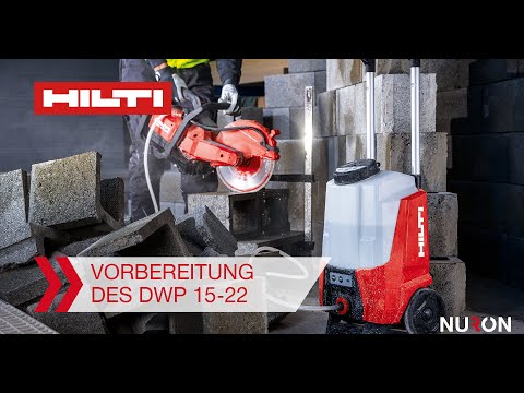 Vorbereitung & Instandhaltung des Hilti Nuron Wasserzuführgeräts DWP 15-22