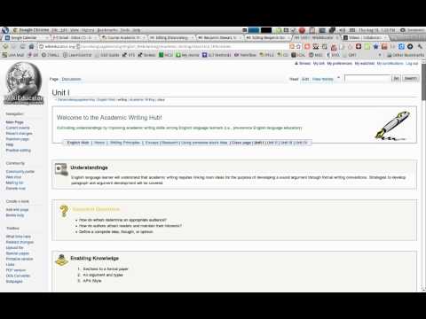 Create an Internal Link in Wikieducator