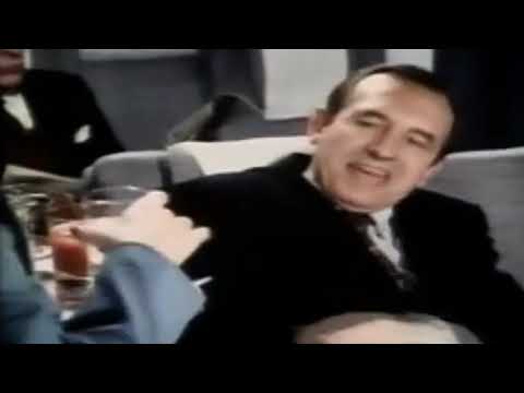 Cinzano - Aeroplane flight -   Getting your head down - jolly good idea