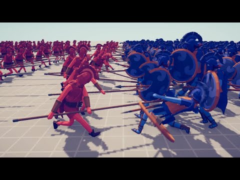 [500x BATTLE] SARISSAS vs HOPLITES - Totally Accurate Battle Simulator