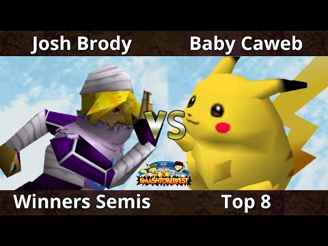 Smashtoberfest 2022 Top 8 - Josh Brody (Sheik) Vs. BabyCaweb (Pikachu) SSB64 Smash Remix Tournament