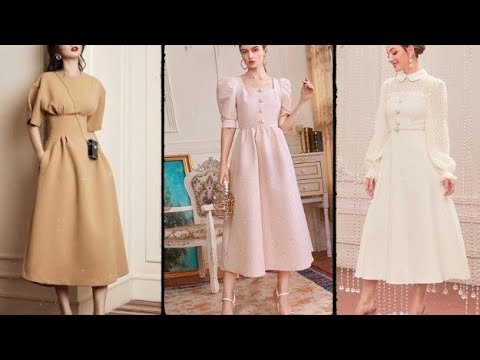 10 Gorgeous Tea-Length Dress Designs for Spring and...