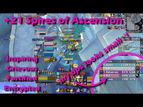 +21 Spires of Ascension Protection Paladin PoV - Inspiring Grievous Fortified Encrypted