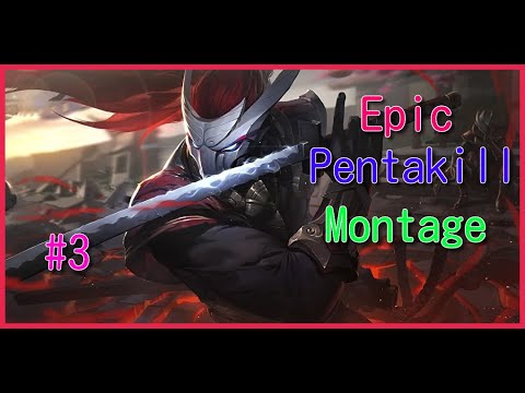 LOL Epic Pentakill Montage -  Perfect Pentakill #3 (Yasuo, Kog, Irelia, Azir) League of Legends