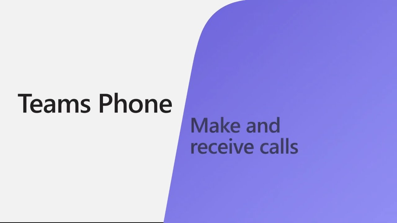 How to make and receive calls in Microsoft Teams YouTube Video