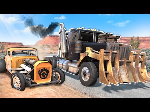 MAD MAX CHASE in BeamNG Drive Multiplayer Mods!