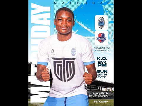 BROAD CITY FC vs IMPERIAL FC ; TCC LEAGUE MATCHDAY 6 ; 19TH OCT. 2025 ; KICKOFF 1.10PM