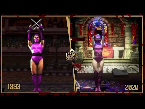 MILEENA: pose de skins Klassic   MK2 1993  vs  2020 -  MK 11 ULTIMATE