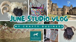 🐏 STUDIO VLOG #53 // A Valais and Hebridean, a wool show, 2 project bags, ripple stitch & castles 👜