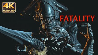 All Fatalities on Alien - Mortal Kombat X@4K 60ᶠᵖˢ MAX Settings I RTX 4090✔