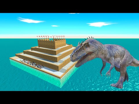 Escape From Gigantosauru - Last Survivor - Uphill Course | Animal Revolt Battle Simulator
