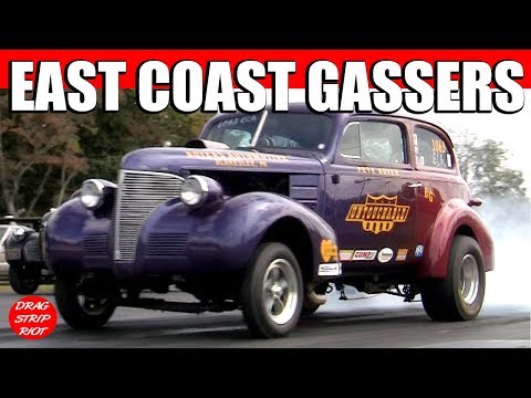 East Coast Gassers Nostalgia Drag Racing Jalopy Showdown Drags Video