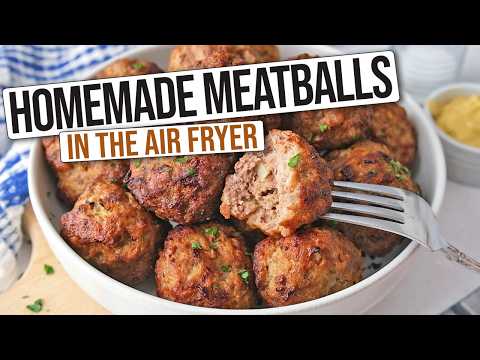 Juicy Air Fryer Meatballs [Homemade]