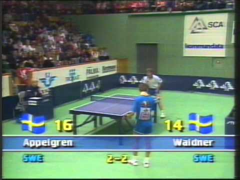 Jan Ove Waldner-Mikael Appelgren semifinal soc 1991