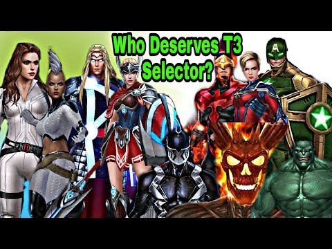 T3 Selector Characters Rank - Marvel Future Fight