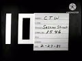 Sesame Street Show 1546 Tape Slate 1981