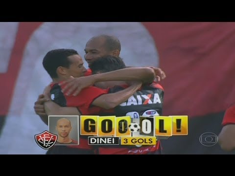 Gol de Dinei - Vitória 2 x 1 São Paulo - Brasileirão - 14/07/2013