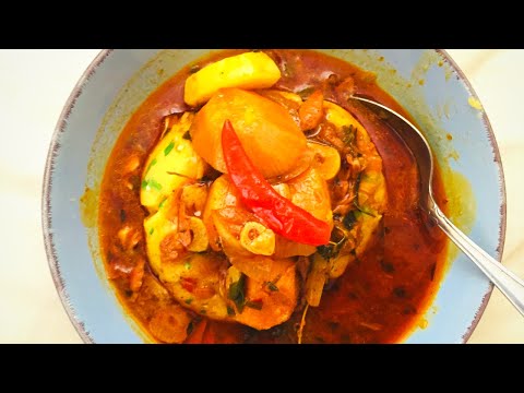 HOW TO MAKE AUTHENTIC BAJAN CORNMEAL COU-COU | RECIPE | TASTE OF BARBADOS | @THEFOODMASHUP