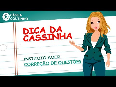 [REVISÃO  GRATUITA DE MATEMÁTICA] - Correção de Questões do Instituto AOCP 2019 - Dica da Cassinha.