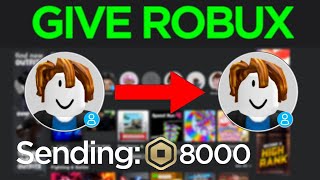 How To Give Robux To Friends On Roblox *Without Group* (how to send a friend robux no group 2023)