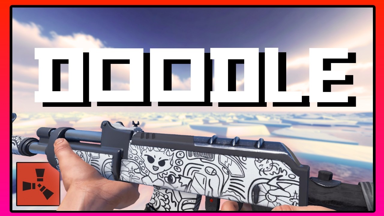 Rust Skins Doodle Collection – Weapons & Full Set Armor Showcase